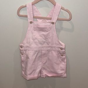 Trotters london overalls pink stripe